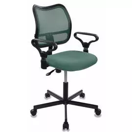 Кресло Бюрократ CH-799M/GR/TW-30 спинка сетка зеленый сиденье зеленый TW-30 крестовина металл