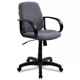 Кресло Бюрократ CH-808-LOW/GREY низкая спинка серый 10-128