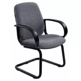 Кресло Бюрократ CH-808-LOW-V/GREY низкая спинка серый 10-128