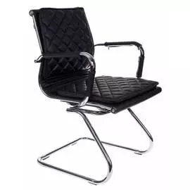 Кресло Бюрократ CH-991-LOW-V/BLACK низкая спинка черный искусственная кожа