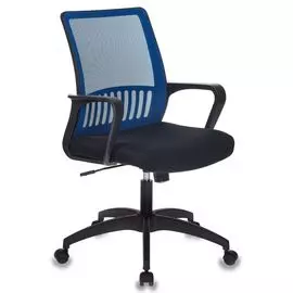Кресло Бюрократ MC-201/BL/TW-11 спинка сетка синий TW-05 сиденье черный TW-11