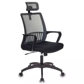 Кресло Бюрократ MC-201-H/DG/TW-11 спинка сетка серый TW-04 сиденье черный TW-11