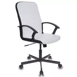 Кресло Бюрократ TRIEST-WH белый искусственная кожа крестовина металл