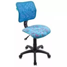 Кресло детское Бюрократ CH-295/LB/AQUA спинка сетка голубой аквариум AQUA