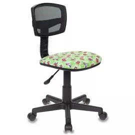 Кресло детское Бюрократ CH-299NX/DOLLS-GR спинка сетка черный TW-01 сиденье зеленый куколки