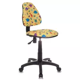 Кресло детское Бюрократ KD-4/DINO-Y желтый динозаврики Dino-Y