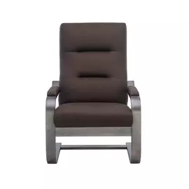 кресло дизайнерское leset оскар 104х80см венге текстура, коричневый