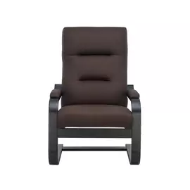 Кресло дизайнерское Leset Оскар 104х80см венге, ткань коричневый