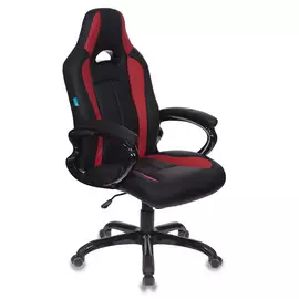 Кресло игровое Бюрократ CH-827/BL+RED черный/красный искусственная кожа