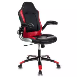 Кресло игровое Бюрократ VIKING-1/BL+RED черный/красный искусственная кожа