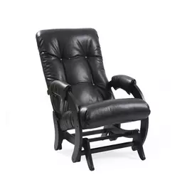 кресло-качалка глайдер модель 68, vegas lite black, венге