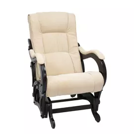 кресло-качалка глайдер модель 78, verona vanilla, венге