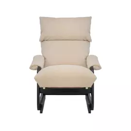 кресло-качалка комфорт модель 81 100х74см венге, ткань бежевый