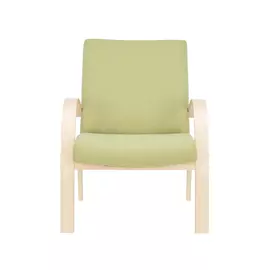 кресло классическое комфорт денди 78х65см натуральное дерево, ткань зеленый