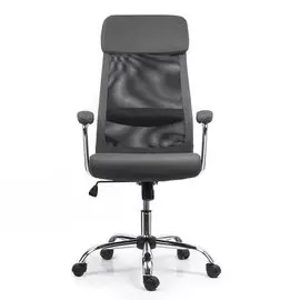 кресло офисное brabix flight ex-540 хром ткань/сетка черный