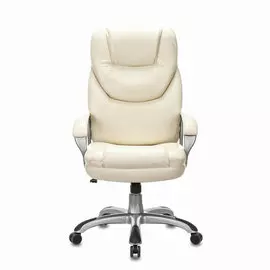 Кресло офисное Brabix premium nord ex-590, серебристый пластик, экокожа, бежевый, 532098