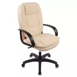 Кресло руководителя Бюрократ CH-1868/BEIGE бежевый искусственная кожа (пластик черный)