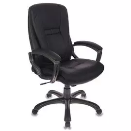 Кресло руководителя Бюрократ CH-875S/Black черный искусственная кожа (пластик темно-серый)
