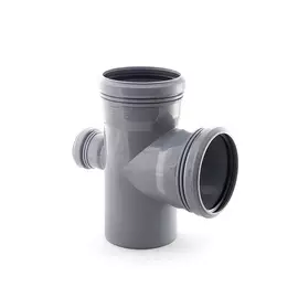 крестовина канализационная одноплоскостная 110/110/50/90°