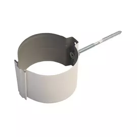 кронштейн трубы на кирпич, цвет сигнально-белый ral 9003, d-100 мм