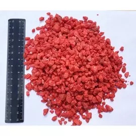 Крошка мраморная красная (крашенная) 5-10мм