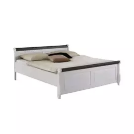 Кровать 160 без ящика белый воск/колониал