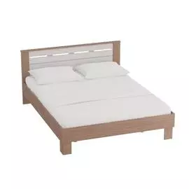 Кровать Крит 1400 без осн. бодега темная/бодега белая /2,085*1,445*0,88/