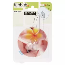 крючок на силиконе цветок желтый kleber home