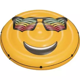 круглый матрас для плавания смайл, 188см, bestway 43139