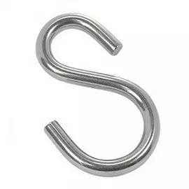 Крюк S-обр.ассиметричный 36х4х12х19 нерж.ст. А2 (2шт) - пакет Партнер