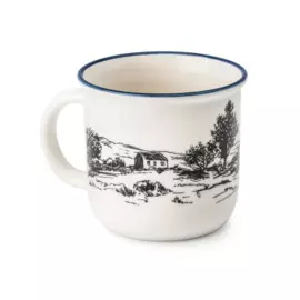 кружка фарфоровая пейзажи, 365 мл