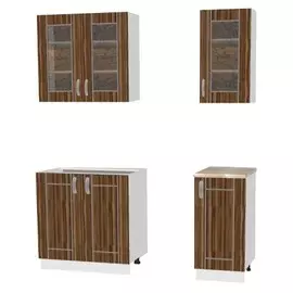 Кухня 1,2м МДФ Зебрано /белый /Оникс серый