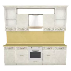 Кухня МДФ Александрия Кожа Ленто/рустика /сафари /2,6*0,6 *2,146/