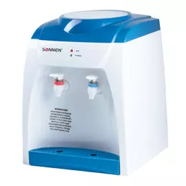 Кулер-водонагреватель без охлаждения Sonnen ts-02 настольный,2 крана,белый/синий 452416