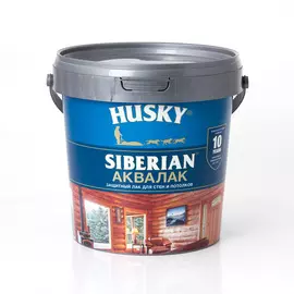 лак акриловый husky siberian аквалак полуматовый 0,9л