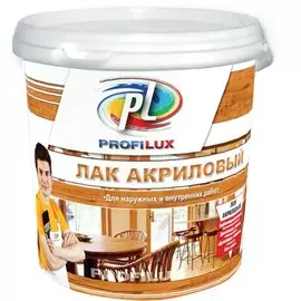Лак акриловый Профилюкс 0,9кг б/цв.