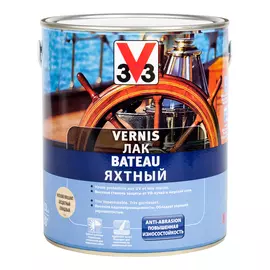 лак алкидный глянцевый яхтный v33 глянцевый 2.5л.