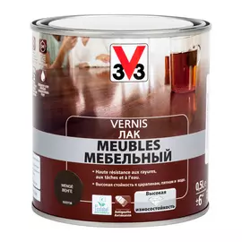 лак для мебели v33 глянцевый венге 0.5л.
