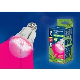 лампа для растений led-a60-9w/sp/e27/cl alm01wh картон