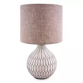 Лампа настольная ЛЮЧИЯ 447 Гоа 60W E27 белый