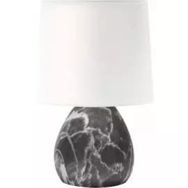 лампа настольная rivoli damaris 7037-501 е14 40вт ip20 черный б0053456