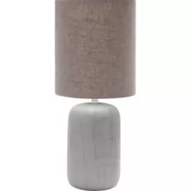 лампа настольная rivoli ramona 7041-502 е14 40вт ip20 серый б0053452