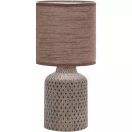 лампа настольная rivoli sabrina d7043-501 е14 40вт ip20 коричневый б0053463