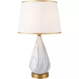 лампа настольная toplight gwendoline е27 40вт ip44 белый tl0292a-t