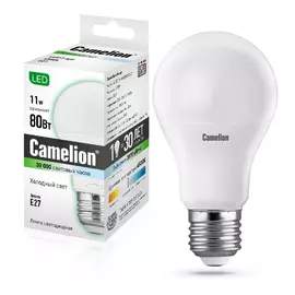 лампа светодиодная camelion e27 led11-a60/845 11вт 4500k
