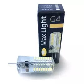 лампа светодиодная maxlight jd led g4 5w 4200k 230v