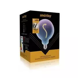 лампа светодиодная smartbuy led sbl-g125bpart-7-20k-e27 е27 груша 7вт 2000к