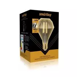 лампа светодиодная smartbuy led sbl-g95dimondart-7-30k-e27 е27 груша 7вт 3000к