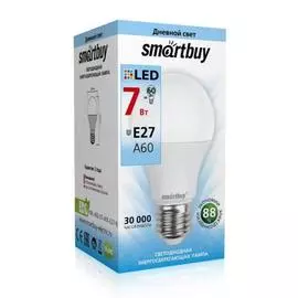 лампа светодиодная smartbuy smartbuy sbl-a60-07-40k-e27-n е27 груша 7вт 40к