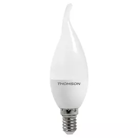 лампа светодиодная thomson th-b2027 led tail candle 8w 640lm e14 3000k